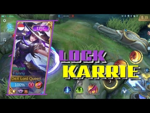LOCK KARRIE SAMPAI FEEDER FANNY GAMEPLAY SOLO RANK MYTHIC - Mobile Legend