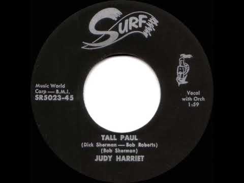 1st RECORDING OF: Tall Paul - Judy Harriet (1958)