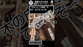 屋根の木の皮を剥がしていくぞ～　初心者が古民家リフォームしてみたら　その４１　＃古民家　＃リフォーム　＃RPG　＃ロールプレイング　＃ゲーム　＃呪文　＃レベルアップ　＃アイテム　＃魔物