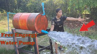 Free Energy pump | I turn PVC pipe into high speed water pump from deep well 100% work.