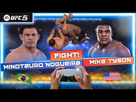 UFC 5 (2023) PS5 / MINOTAURO NOGUEIRA vs. MIKE TYSON / GAMEPLAY