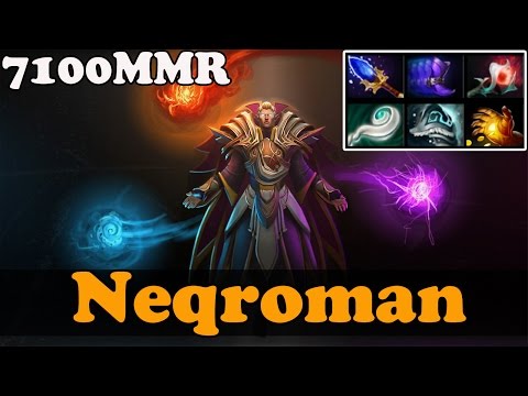 Dota 2 - Neqroman 7100 MMR Plays Invoker vol 2 - Ranked Match Gameplay