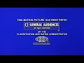 Universal Pictures MPAA G Rating Screen 2005