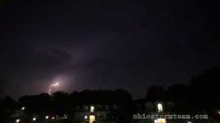 preview picture of video 'Storm south of Toledo, Ohio 07 19 13'