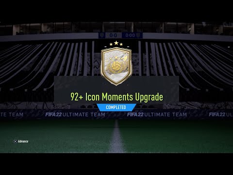 92 + Icon Moments Upgrade Pack Fifa 22 Ultimate Team