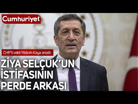 Milli Eğitim Bakanı Ziya Selçuk neden istifa etti? | İşte istifanın perde arkası