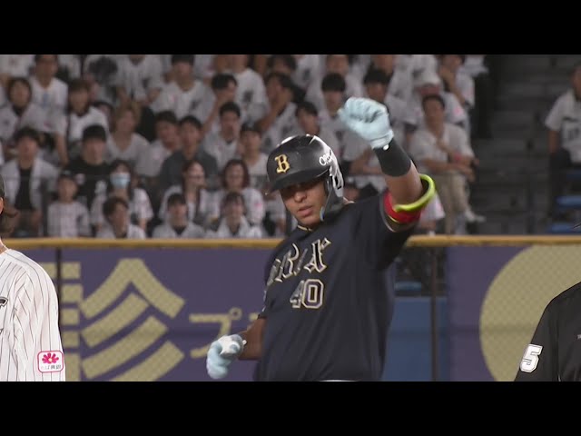 【3回表】痛烈な一打!! バファローズ・セデーニョ レフトへの先制タイムリー2ベースヒット!!  2024年9月26日 千葉ロッテマリーンズ 対 オリックス・バファローズ