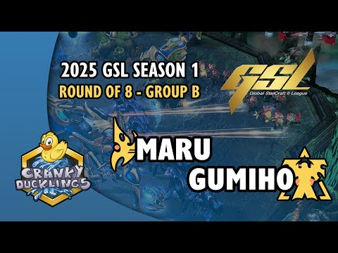 Maru vs GuMiho - PvT | 2025 GSL Season 1: Round of 8 - Group B | StarCraft 2 Tournament