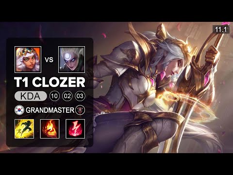 Clozer Diana Mid vs Qiyana - KR Grandmaster Patch 11.1