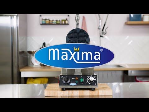 Maxima Gastro Waffelmacher - 4 Waffeln - Herzen