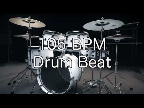 105 BPM Rock Drum Beat for Musical Practise