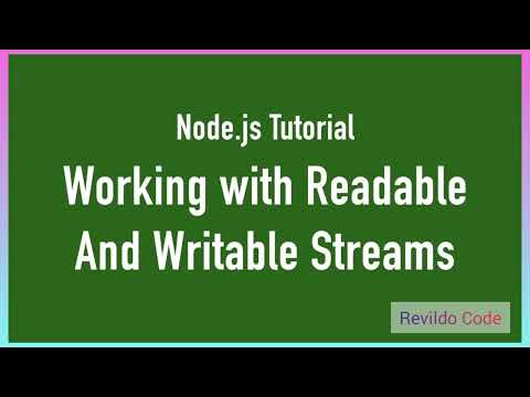Readable Writable Streams Nodejs Nodejs Full Course