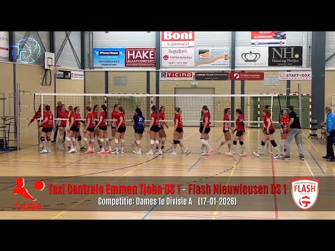 Volleybal Dames 1e Divisie A: Taxi Centrale Emmen Tjoba D1 - Flash Nieuwleusen D1 [17-01-2026]