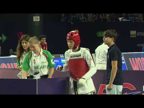 322 Quarter final Women  57kg KOR LEE H  HUN MARTON L