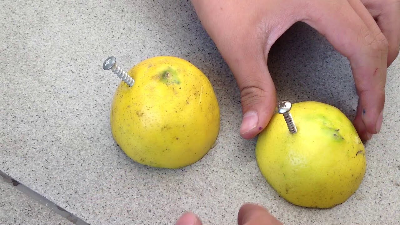 Experimento de Electricidad (con limones)