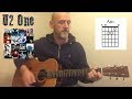 U2 - One - Guitar lesson by Joe Murphy