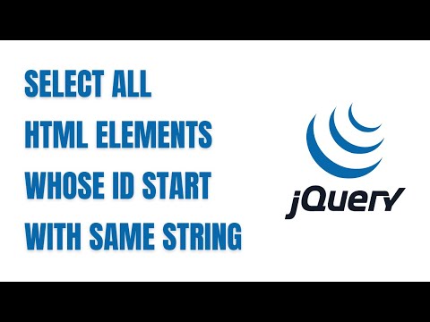 jQuery Select All HTML Elements Whose ID Start With Same String | HowToCodeSchool.com