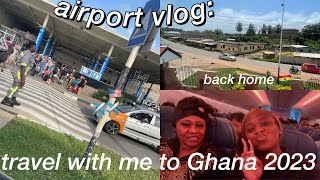 Airport Vlog:TRAVEL WITH ME TO GHANA 2023~BeautybyDelores