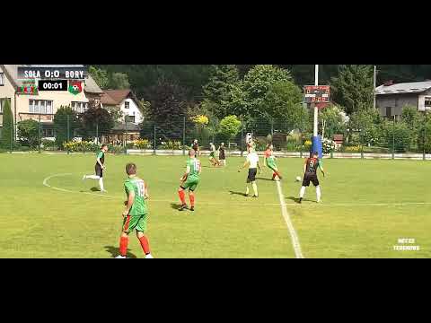LKS SOŁA RAJCZA - LKS BORY PIETRZYKOWICE 1:1 SKRÓT MECZU 22.06.2024