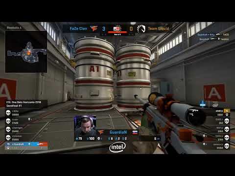 FaZe Guardian 1v3 clutch (vs Liquid Map1 Nuke ESL Belo Horizonte 2018 Semi-final)
