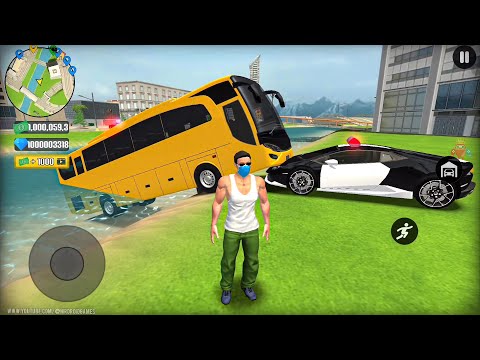 Transport Bus & Police Car Driving in Open World Game 2026 - Go to Town 6 - Android Gameplay