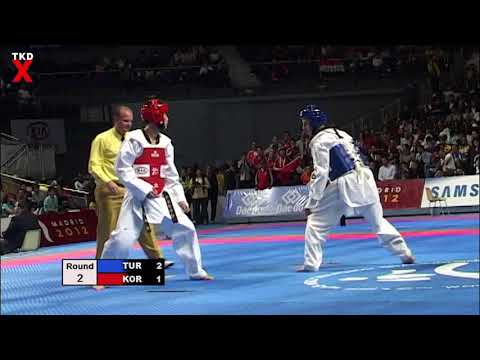 Taekwondo Worlds 2005 Male Bantam Semi Final - Kivanç Dinçsalman (Turkey) v Jae Sik Kim (Korea)