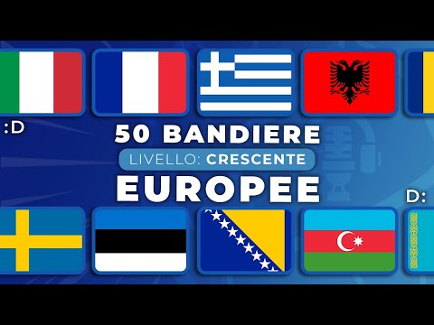 Indovina LE BANDIERE EUROPEE: Difficoltà crescente