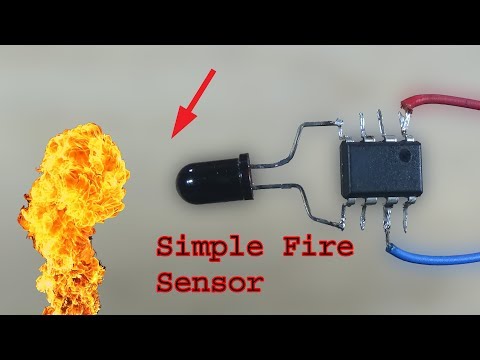 How to make a super simple fire sensor, diy fire detector Video