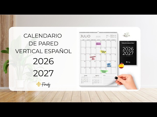 Vídeo relacionado con Finoly Calendario Magnético Nevera Vertical Enero 2026 a Junio 2027 (18 Meses) en Español | Calendario Magnetico Nevera 2026 | Almanaque Magnético con 2 Imanes Incluidos