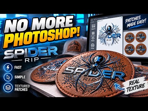 Spider RIP Makes Textured UV Hat Patches EASY | No More Photoshop Spot Channels