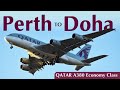 11 HOURS On Qatar Airways A380 Economy Perth To Doha TRIP REPORT QR901