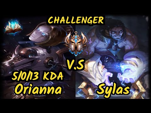 DOPA (Apdo) (ORIANNA) vs SYLAS - 5/0/13 KDA MID CHALLENGER GAMEPLAY - KR