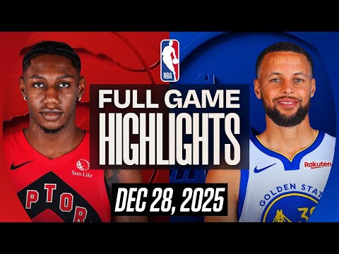 WARRIORS vs RAPTORS FULL GAME HIGHLIGHTS DECEMBER 28, 2025 NBA HIGHLIGHTS TODAY NBA 2K26 GAMEPLAY