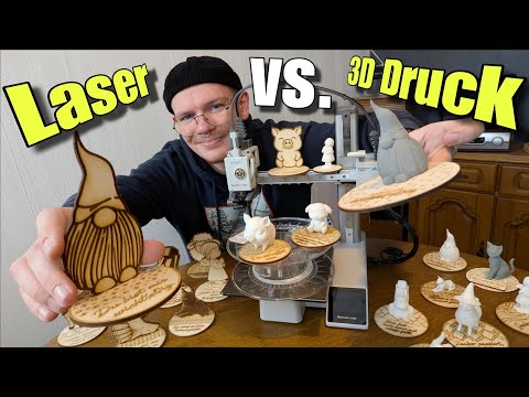 Weihnachtsgeschenke selber machen: 3D-Druck vs. Laser – was wird besser?
