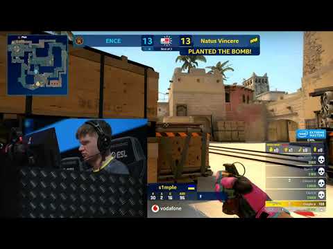 s1mple live reaction vs ENCE at IEM Katowice 2019 (own footage)