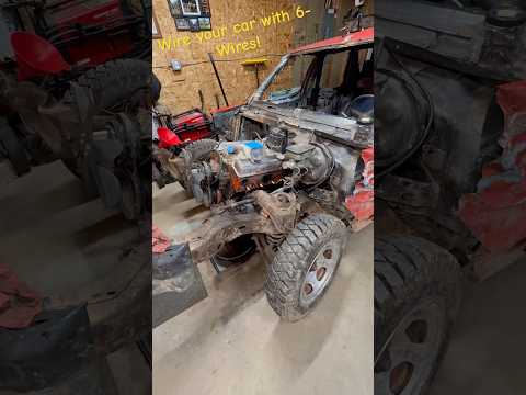 SIMPLIFIED wiring harness for a Small-Block Chevy engine.
