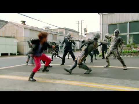 Kamen Rider X Kamen Rider Wizard & Fourze - Grunt Fight