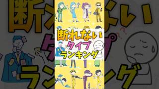 【16TYPE】断れないランキング #mbti #16パーソナリティ #shorts #ランキング