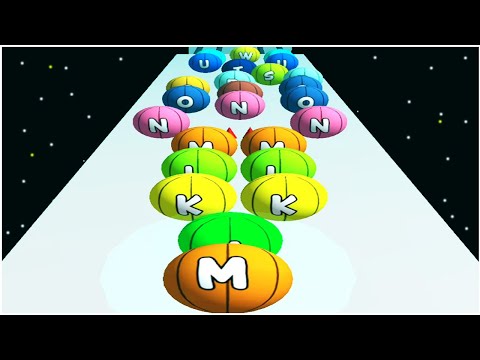 A to Z Ball Run 2048 Going Balls 2048 Run red ball 4 road ball fun alphabets ABC Max - Levels 1-14