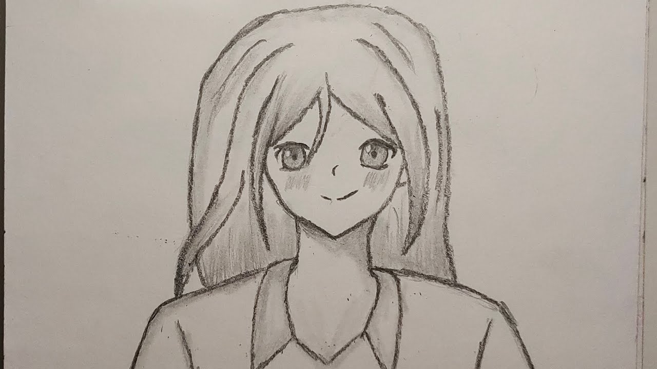 How To Draw Anime Girl Step By Step ✏️ | Easy Pencil Drawing Tutorial