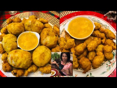 Making Guyanese cassava egg balls | Pholourie | mango sour. Taking a break from the meat