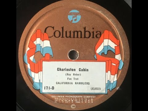 California Ramblers "Charleston Cabin" Columbia 171-D (1924) Roy Reber song = flapper hot jazz 1920s
