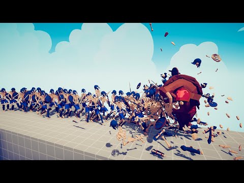 30x MINOTAUR vs 50x MELEE UNITS TOURNAMENT - Totally Accurate Battle Simulator | TABS