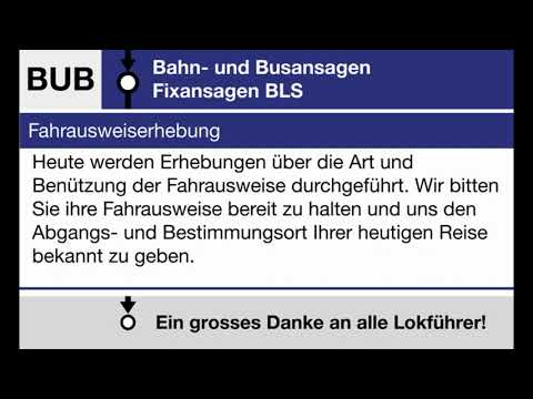 BLS Fixansage » Fahrausweiserhebung (D, F, E) | SLBahnen