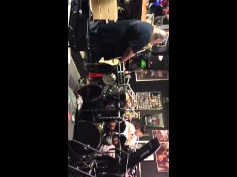 Emilio Marquez drummer for Asesino Peter Acuña