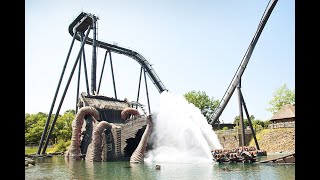 Krake Heide Park front row POV ride through