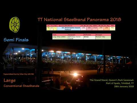 Pano SF Large 2018 - Redemption Sound Setters Steel Orchestra - Long Time (1984) (Arr Micheal Toby)