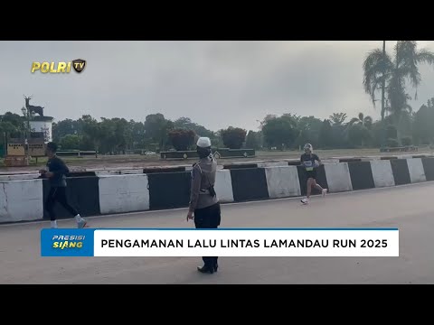POLRES LAMANDAU LAKUKAN PENGAMANAN LALIN PADA ACARA &ldquo;LAMANDAU RUN 2025&rdquo;