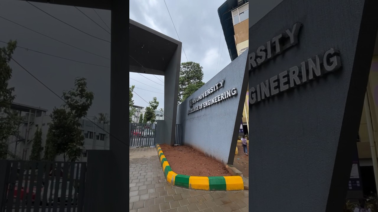 R.V college of engineering 😍😍 #bangalore #rvce #engineering #cse #shorts #nammametro #rain
