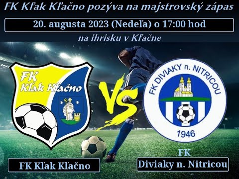 FK Kľak Kľačno - FK Diviaky nad Nitricou  2:0 (1:0) 20.8.2023